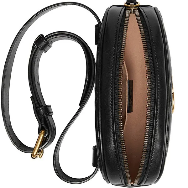 Túi Gucci GG Marmont Matelasse Belt Bag Màu Đen - 4