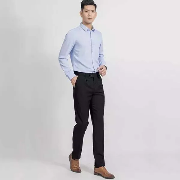 Quần Tây Nam Aristino ATR00208 Dáng Regular Fit Màu Đen - Thời trang - Vua Hàng Hiệu