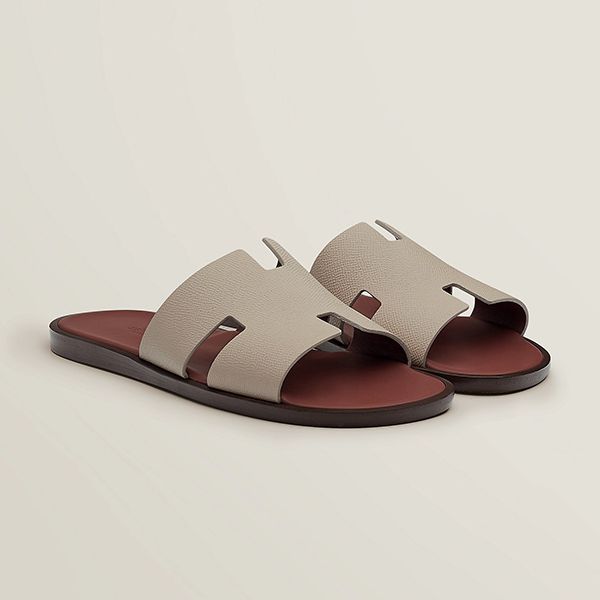 Dép Hermès Izmir Sandal Màu Be Lót Nâu Size 39.5 - 5
