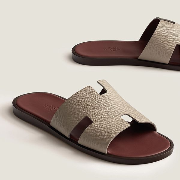 Dép Hermès Izmir Sandal Màu Be Lót Nâu Size 39.5 - 3