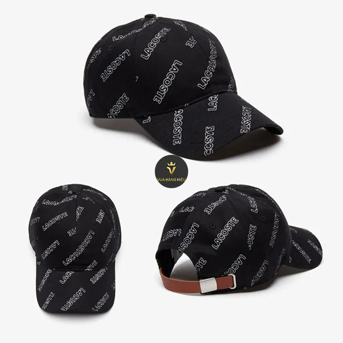 Mũ Lacoste Unisex Live Signature Print Cotton Beanie Màu Đen - Mũ nón - Vua Hàng Hiệu