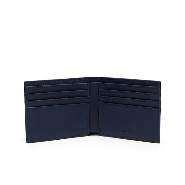 Ví Lacoste Men's Classic Petit Piqué Six Card Wallet Màu Xanh Navy - Túi xách - Vua Hàng Hiệu