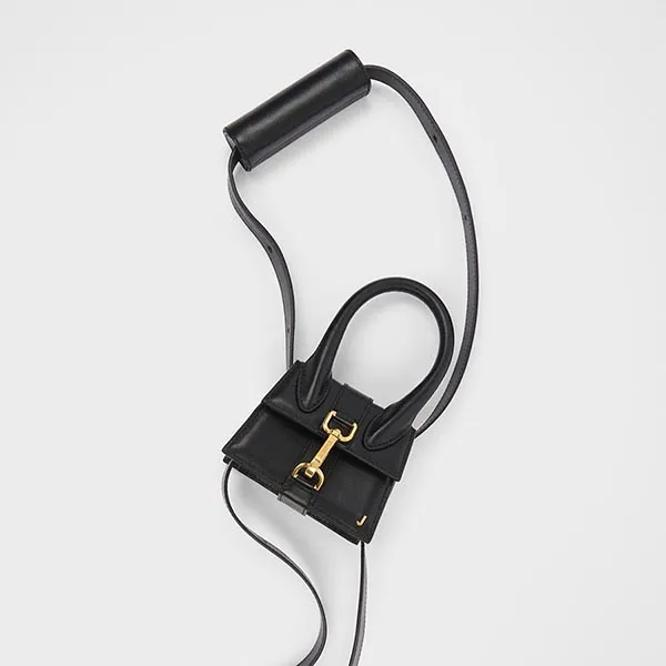 Túi Xách Jacquemus Le Chiquito Montagne Mini Sac En Cuir Size 12 Màu Đen - Túi xách - Vua Hàng Hiệu