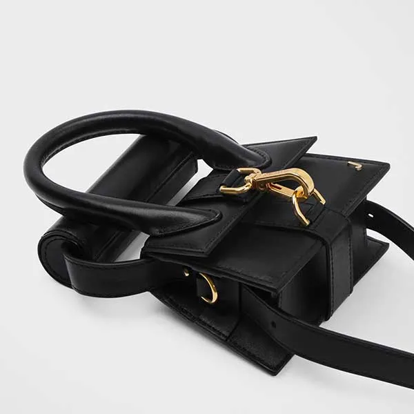 Túi Xách Jacquemus Le Chiquito Montagne Mini Sac En Cuir Size 12 Màu Đen - Túi xách - Vua Hàng Hiệu