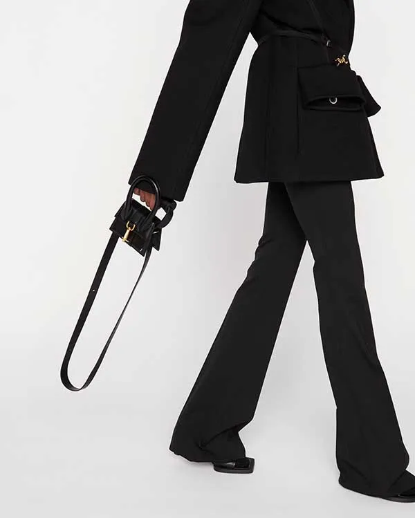 Túi Xách Jacquemus Le Chiquito Montagne Mini Sac En Cuir Size 12 Màu Đen - Túi xách - Vua Hàng Hiệu