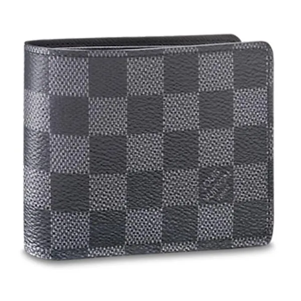 Ví Nam Louis Vuitton LV Multiple Wallet N62663 Màu Xám Đen - Túi xách - Vua Hàng Hiệu