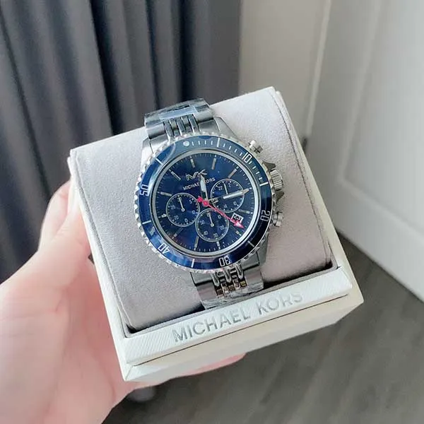 Đồng Hồ Nam Michael Kors MK Bayville Gunmetal Watch MK8727 Màu Xám