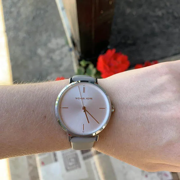 Đồng Hồ Michael Kors MK Women's Jayne Three-Hand Alloy Watch MK7125 Màu Xám - Đồng hồ - Vua Hàng Hiệu