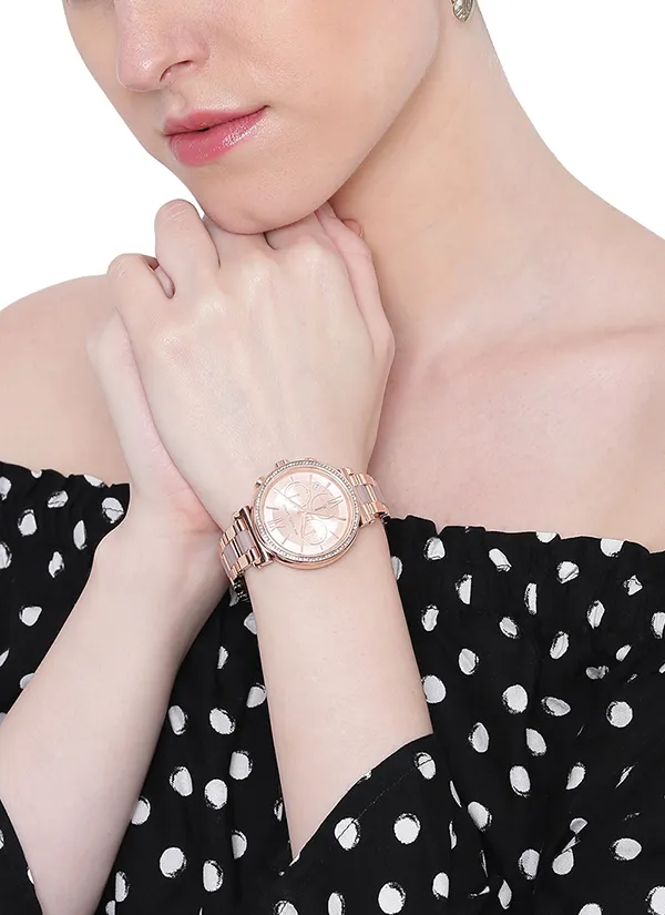 Đồng Hồ Nữ Michael Kors MK Sofie Rose Gold-Tone Watch 39mm MK6560 Màu Vàng Hồng