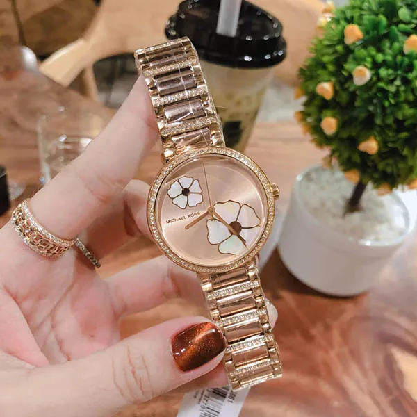 Đồng Hồ Michael Kors MK Courtney Two-Tone Watch MK3861 36mm Màu Vàng Hồng
