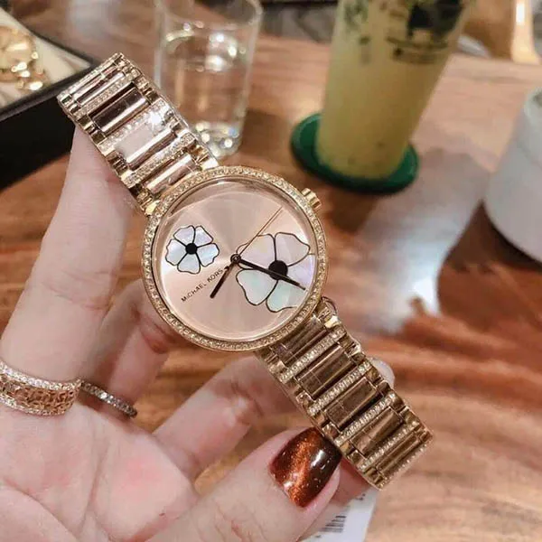 Đồng Hồ Michael Kors MK Courtney Two-Tone Watch MK3861 36mm Màu Vàng Hồng