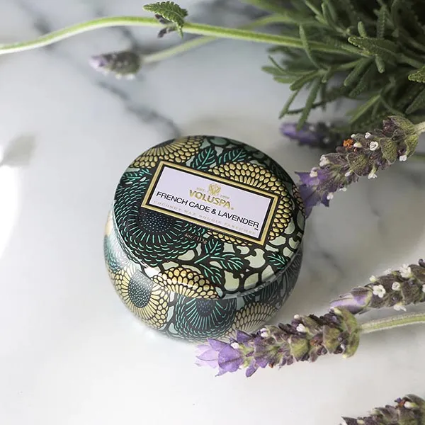 Bộ Nến Mini Voluspa Candle Trio - French Cade, Goji & Lychee - Nến thơm - Vua Hàng Hiệu