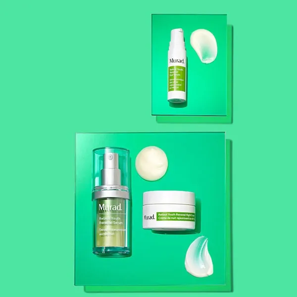 Bộ Chăm Sóc Hỗ Trợ Trẻ Hóa Da Murad Retinol Trial Kit for Smoother, Younger-Looking Skin