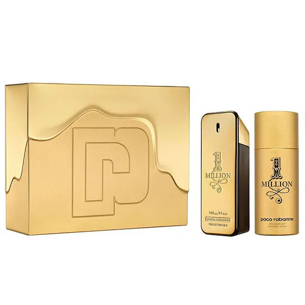 Set Paco Rabanne One Million Men Parfum (Parfum 100ml, Deodorant Spray 150ml) - Nước hoa - Vua Hàng Hiệu