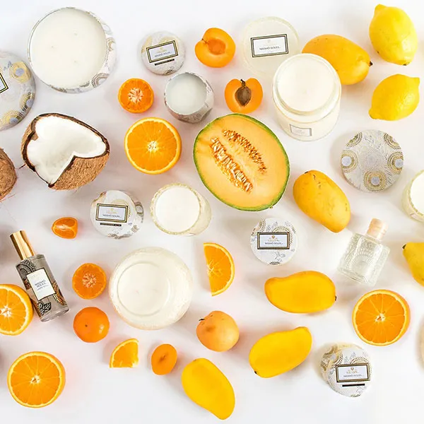 Bộ Nến Mini Voluspa Candle Set - Nissho-Soleil, Baltic Amber, French Cade & Lavender - Nến thơm - Vua Hàng Hiệu