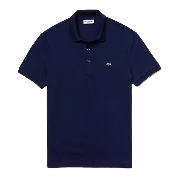 Áo Polo Lacoste Men's Slim Fit Lacoste Polo Shirt In Stretch Petit Piqué Màu Xanh Navy Size S - Thời trang - Vua Hàng Hiệu