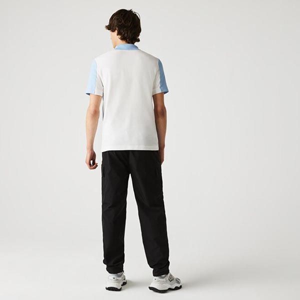 Áo Polo Lacoste Men’s Heritage Regular Fit Colorblock Cotton Piqué Polo Shirt Màu Xanh Trắng Size L - 5