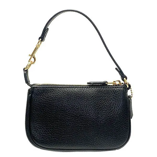 Túi Xách Coach Pouch Leather Nolita Wristlet 6386 IMBLK Black Màu Đen !_HĐ - Túi xách - Vua Hàng Hiệu