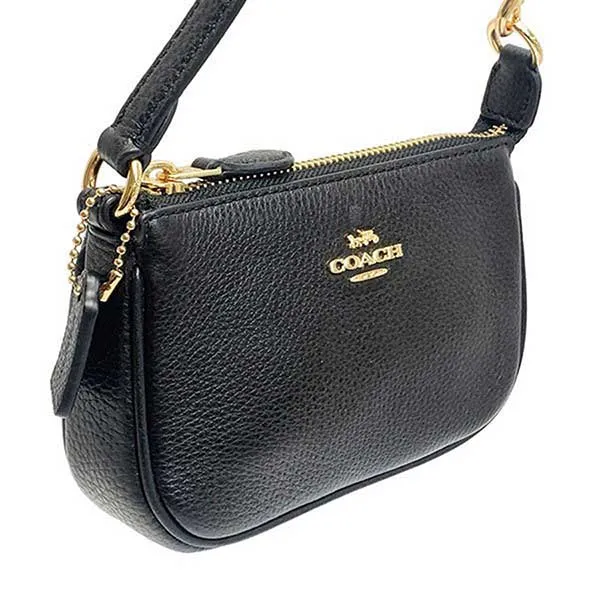 Túi Xách Coach Pouch Leather Nolita Wristlet 6386 IMBLK Black Màu Đen !_HĐ - Túi xách - Vua Hàng Hiệu