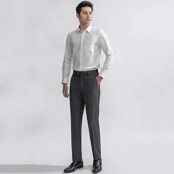 Quần Tây Nam Aristino ATRR05 Form Dáng Regular Cạp Tăng Đơ Màu Xám - Thời trang - Vua Hàng Hiệu