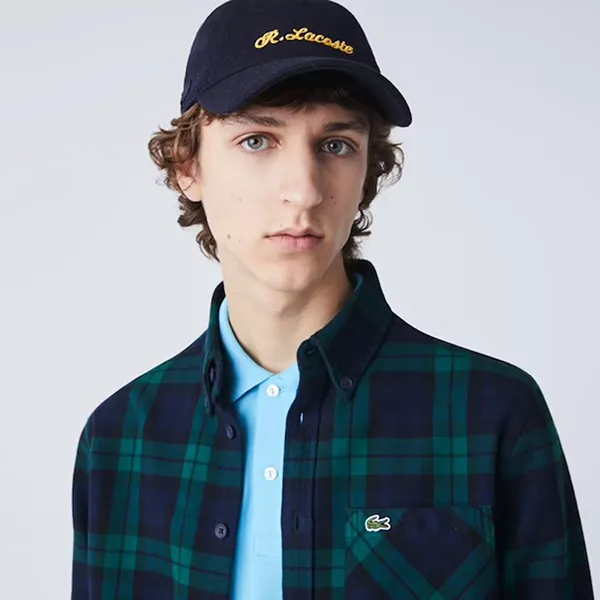 Mũ Lacoste Embroidered Wool Felt RK7413-51-HDE Màu Xanh Navy