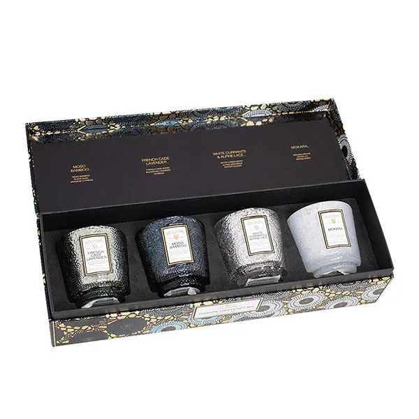 Bộ Nến Mini Voluspa Pedestal Cool Tones Candle Set - Nến thơm - Vua Hàng Hiệu