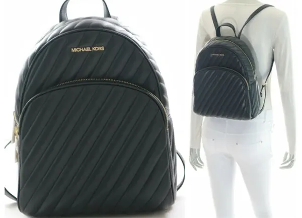 Balo Michael Kors MK Abbey Quilted Leather Backpack Màu Đen - Túi xách - Vua Hàng Hiệu