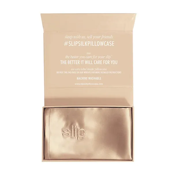 Vỏ Gối Lụa Slip Silk Pillowcase - Standard/Queen Màu Nâu Caramel - Chăn - Gối - Vua Hàng Hiệu