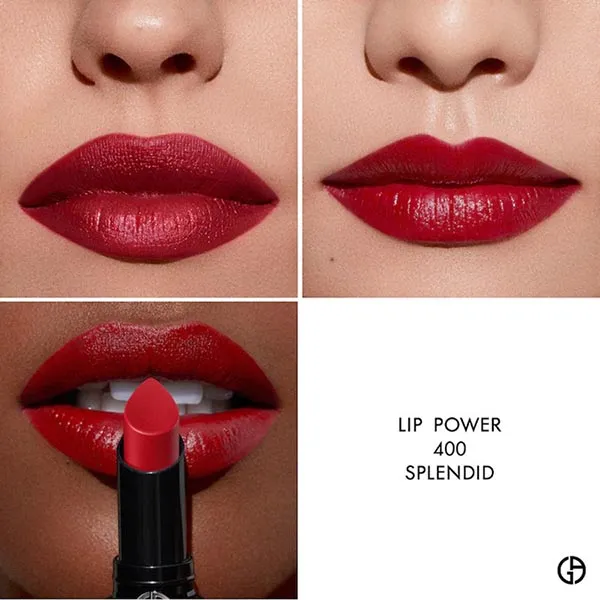 Set Son Giorgio Armani Beauty Lip Power Long Lasting Satin Lipstick Duo - Son Môi - Vua Hàng Hiệu