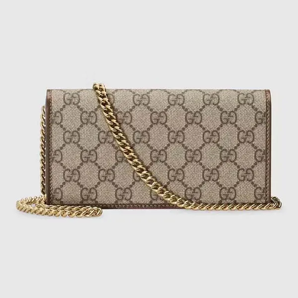 Túi Xách Gucci Horsebit 1955 Wallet With Chain Màu Nâu Đậm - Túi xách - Vua Hàng Hiệu