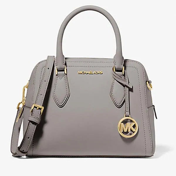 Túi Xách Michael Kors MK Ayden Medium Saffiano Leather Satchel Màu Xám