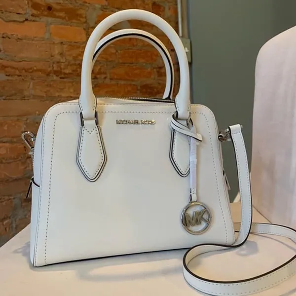 Túi Xách Michael Kors MK Ayden Medium Saffiano Leather Satchel Màu Xám