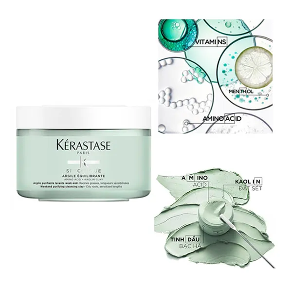 Mặt Nạ Đất Sét Làm Sạch Da Đầu Kérastase Argile Equilibrante 200ml