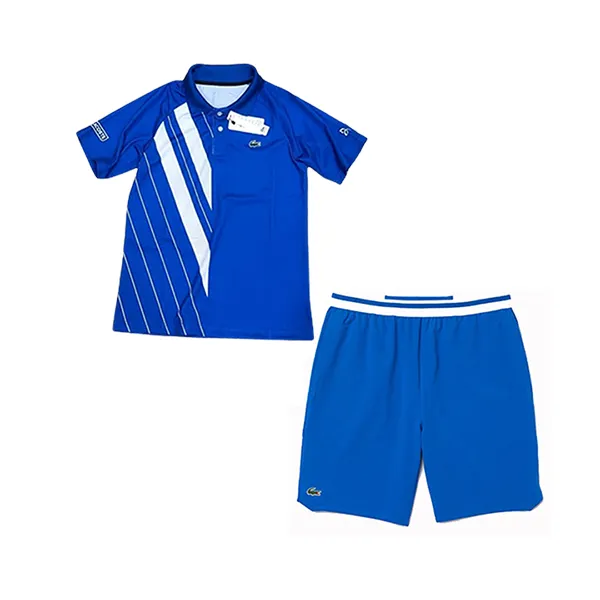Bộ Thể Thao Hè Lacoste Novak Djokocvic Short Sport Cho Nam Màu Xanh Blue Size M
