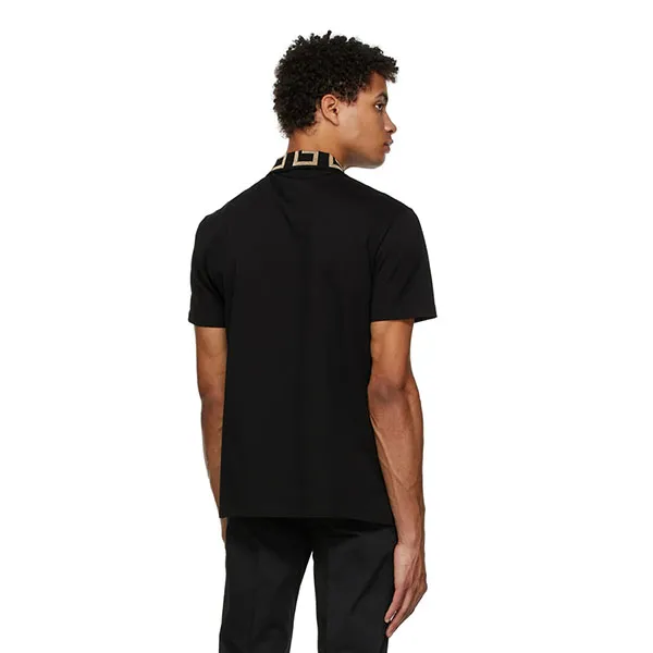 Áo Polo Versace Logo Greca Màu Đen