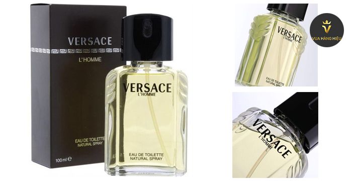 Thiết kế chai Nước Hoa Versace L'homme EDT 100ml tinh tế, sang trọng