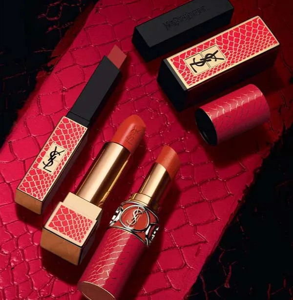 Son Yves Saint Laurent YSL Slim 120 Take Red Away Vỏ Đỏ – Wild Collectors Màu Đỏ Ánh Cam