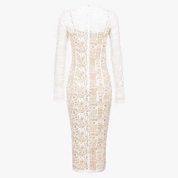 Đầm Body Pinko Sukienka Koktajlowa Gancedo Màu Beige