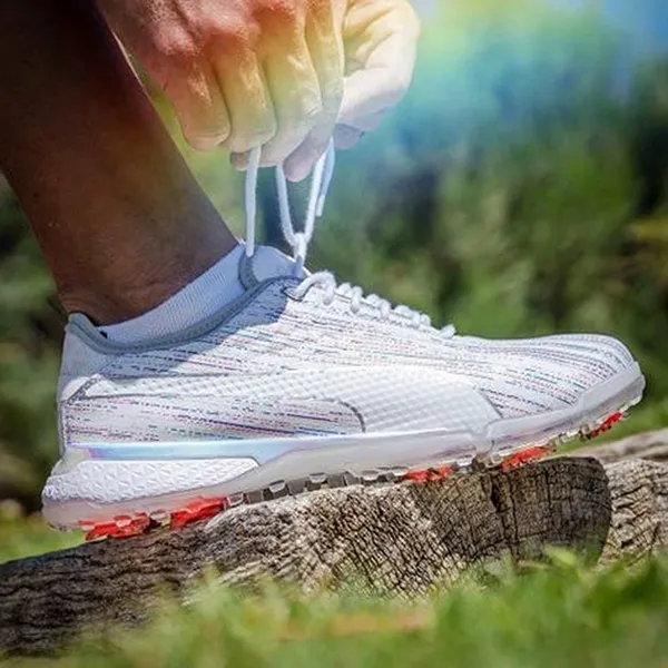 Giày Đánh Golf Puma Limited Proadapt Spectra 19569401 Màu Trắng Xám - Giày - Vua Hàng Hiệu
