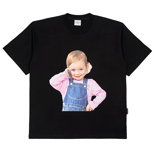 Áo Phông Acmé De La Vie ADLV Telephone Girl Black T-Shirt Màu Đen Size 1 - 3