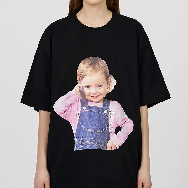 Áo Phông Acmé De La Vie ADLV Telephone Girl Black T-Shirt Màu Đen Size 1 - 4