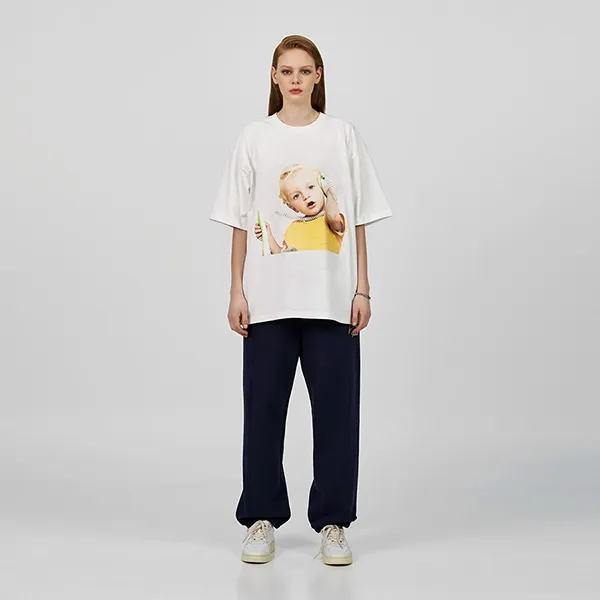 Áo Phông Acmé De La Vie ADLV Telephone Baby White T-Shirt Màu Trắng Size 1