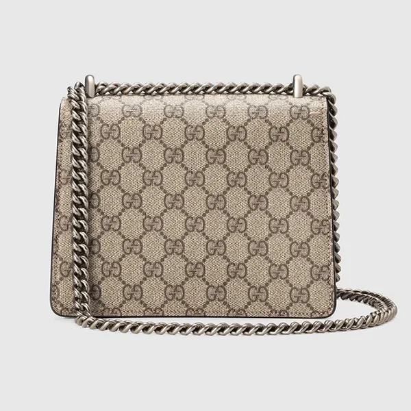 Túi Đeo Chéo Gucci Dionysus GG Supreme Mini Beige Leather Màu Be