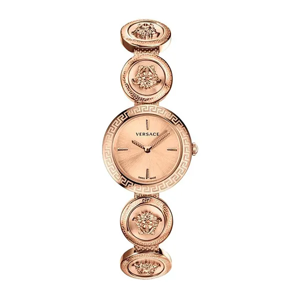 Đồng Hồ Nữ Versace VERF00918 Medusa Stud Icon Watch 28MM Màu Vàng Hồng