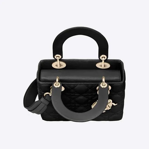 Túi Xách Tay Dior Small Lady Dior My ABCDior Bag Màu Đen