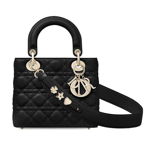 Túi Xách Tay Dior Small Lady Dior My ABCDior Bag Màu Đen