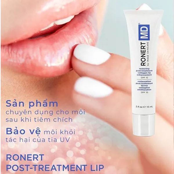 Gel Dưỡng Môi Chống Nắng Image MD Restoring Post Treatment Collagen Lip Enhancement SPF15, 15ml - Mỹ phẩm - Vua Hàng Hiệu