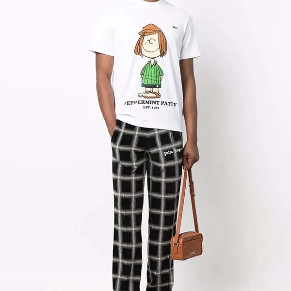 Áo Phông Nam Lacoste Graphic-Print Short-Sleeved T-Shirt Màu Trắng