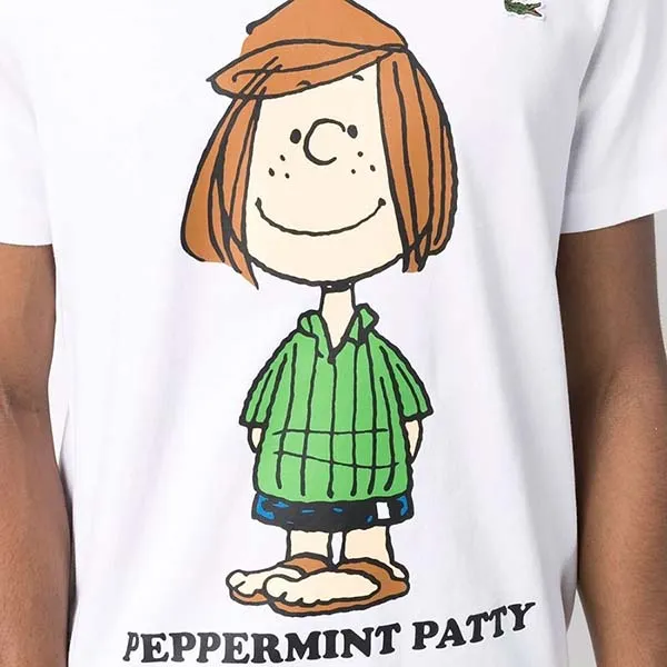 Áo Phông Nam Lacoste Graphic-Print Short-Sleeved T-Shirt Màu Trắng