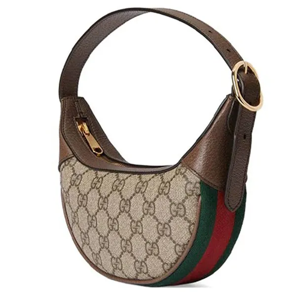 Túi Đeo Vai Kẹp Nách Gucci Ophidia GG Mini Bag Màu Nâu Be - 4